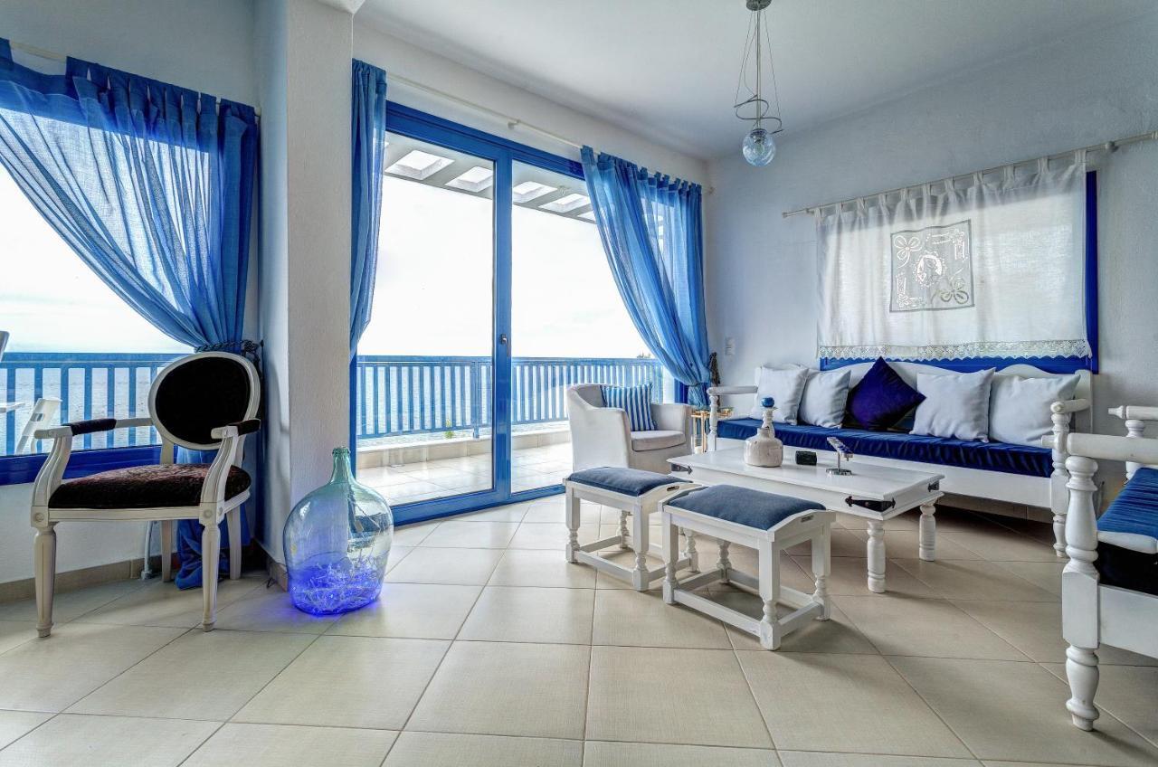 Navy Greece Villa With Swimming Pool & Sea View Μακρύγιαλος Εξωτερικό φωτογραφία