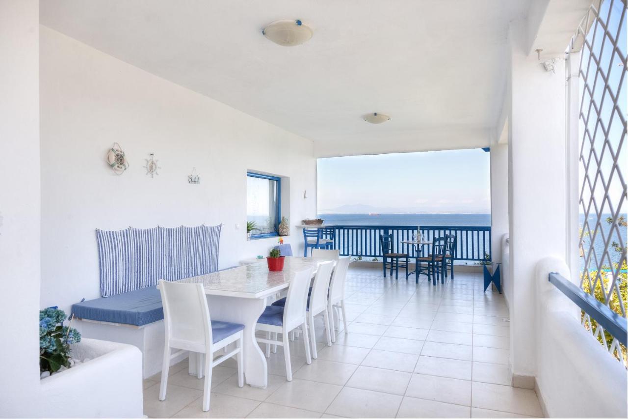 Navy Greece Villa With Swimming Pool & Sea View Μακρύγιαλος Εξωτερικό φωτογραφία