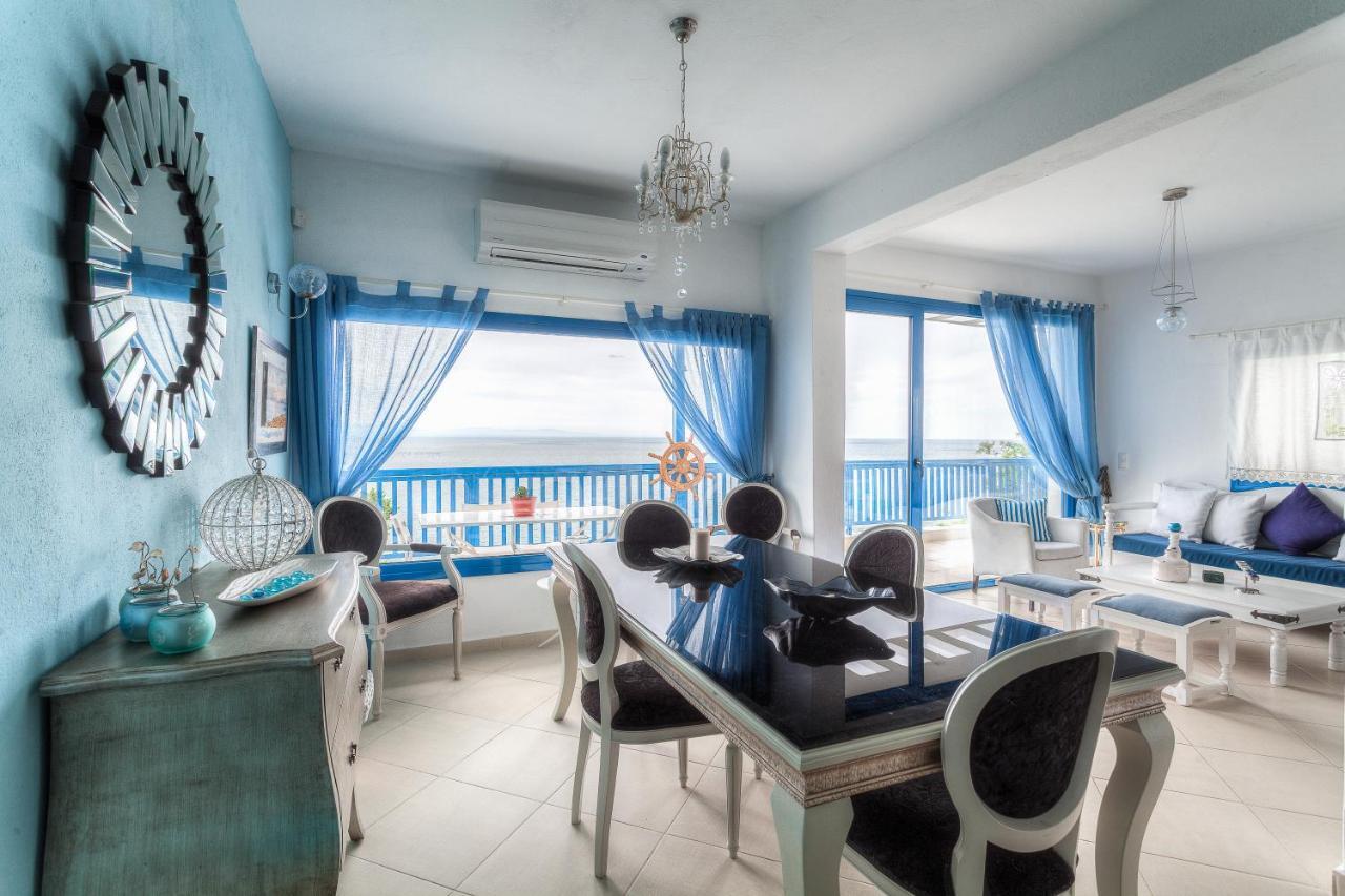 Navy Greece Villa With Swimming Pool & Sea View Μακρύγιαλος Εξωτερικό φωτογραφία